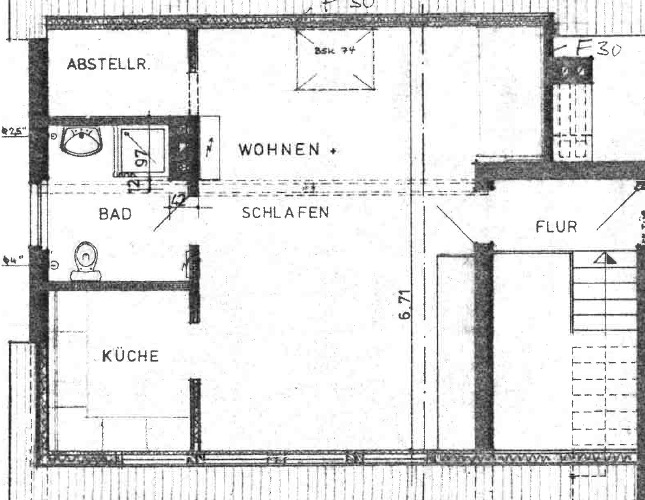 Etagenwohnung Plettenberg - 2 Zimmer, 42 m&sup2;, 250&euro; | Angebot:25144488