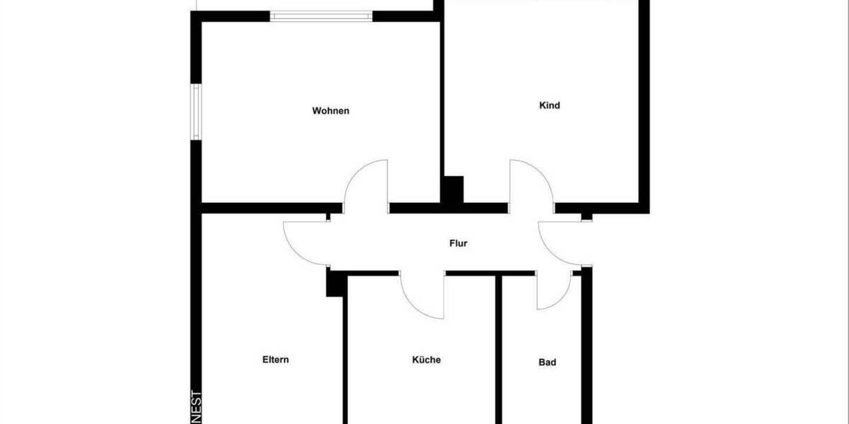 Etagenwohnung Iserlohn Zentrum - 3 Zimmer, 86 m&sup2;, 149.000&euro; | Angebot:25846243