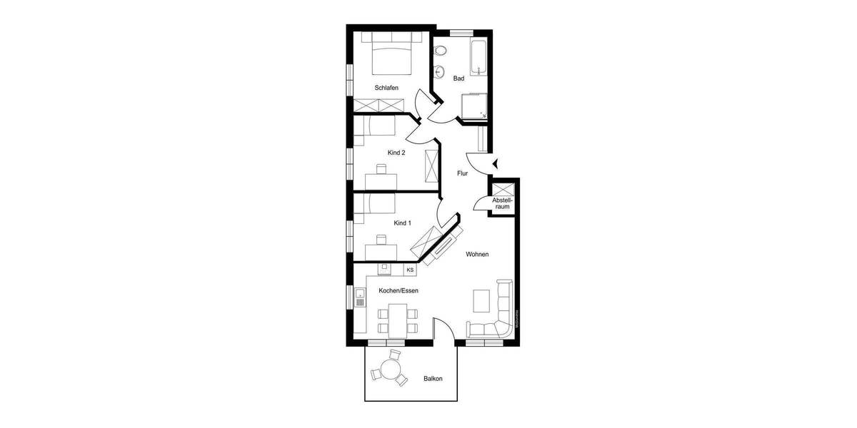 Etagenwohnung Attendorn - 4 Zimmer, 97 m&sup2;, 274.500&euro; | Angebot:25740750