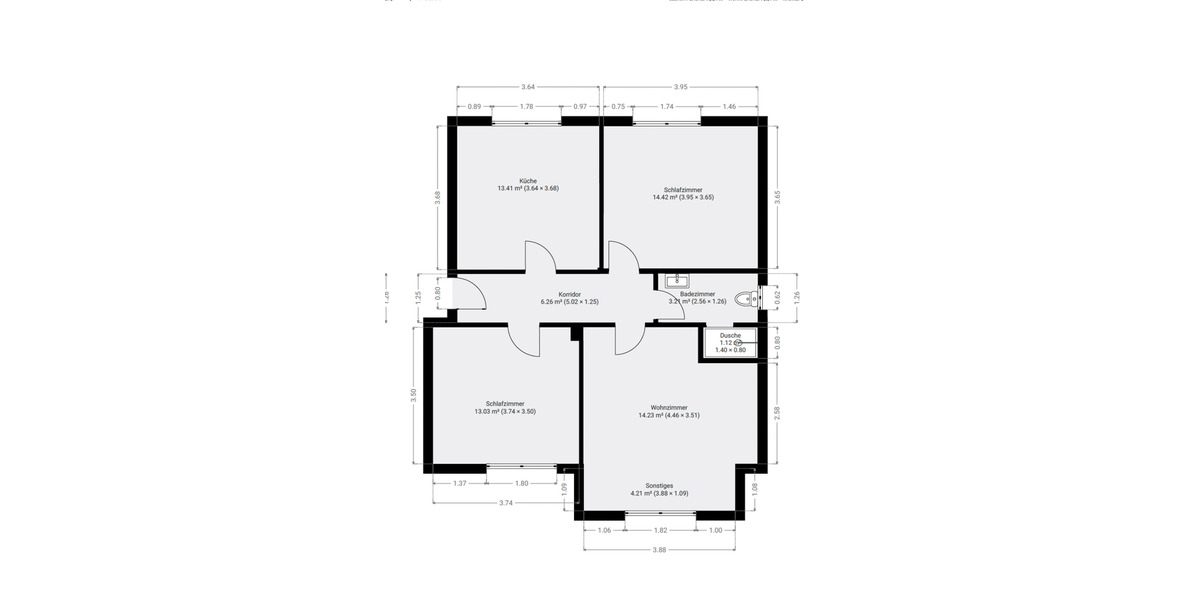Etagenwohnung Gummersbach - 3 Zimmer, 70 m&sup2;, 740&euro; | Angebot:25759260