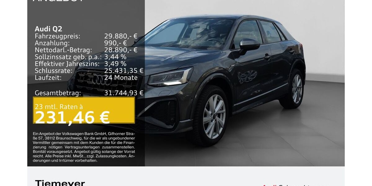 Audi Q2 20.965 km 29.880 &euro; Plettenberg 58840