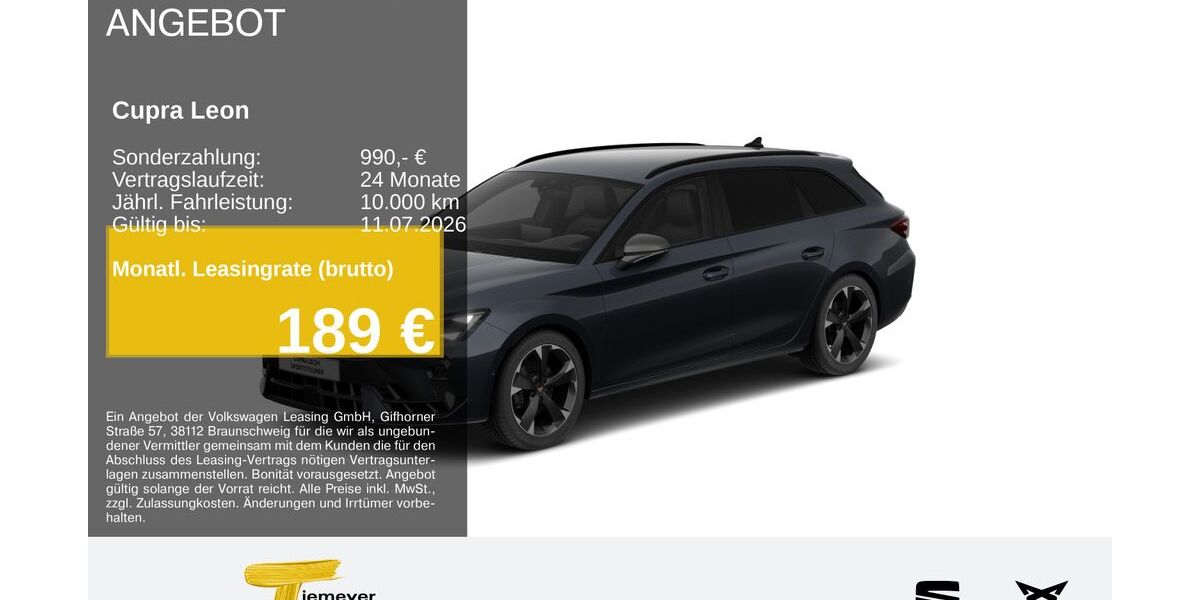 Cupra Leon 26.218 km 30.490 &euro; Hemer 58675