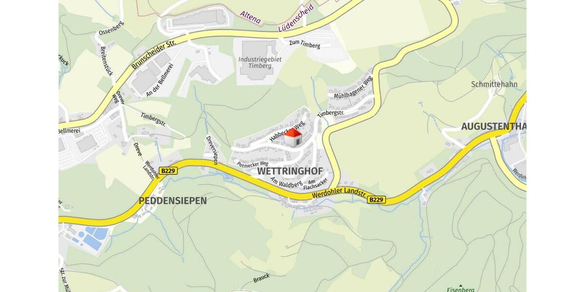 Etagenwohnung Lüdenscheid Augustenthal - 3 Zimmer, 73 m&sup2;, 550&euro; | Angebot:26001793