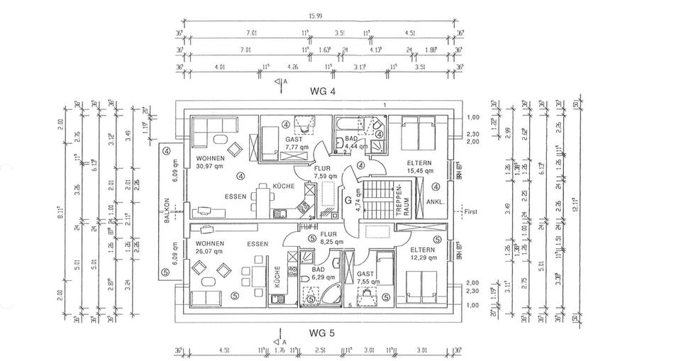 Dachgeschoßwohnung Olpe - 3 Zimmer, 65 m&sup2;, 182.000&euro; | Angebot:25833483