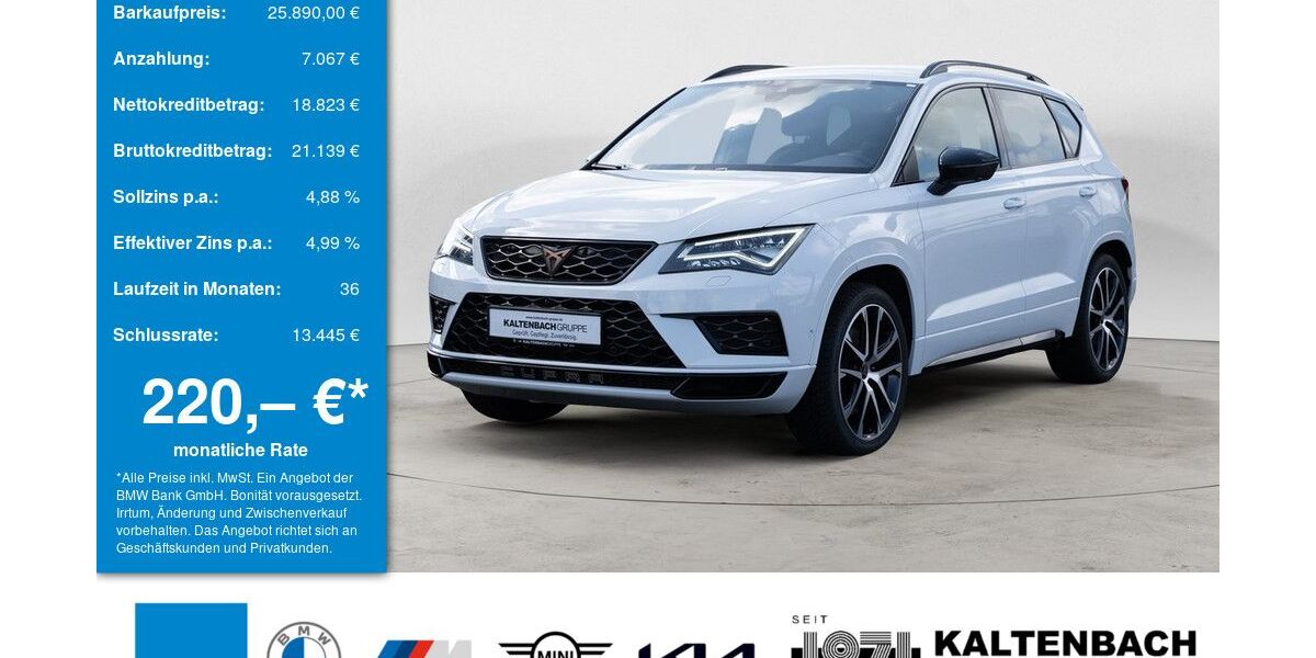 Cupra Ateca 75.538 km 25.890 &euro; Wipperfürth/Hämmern 51688