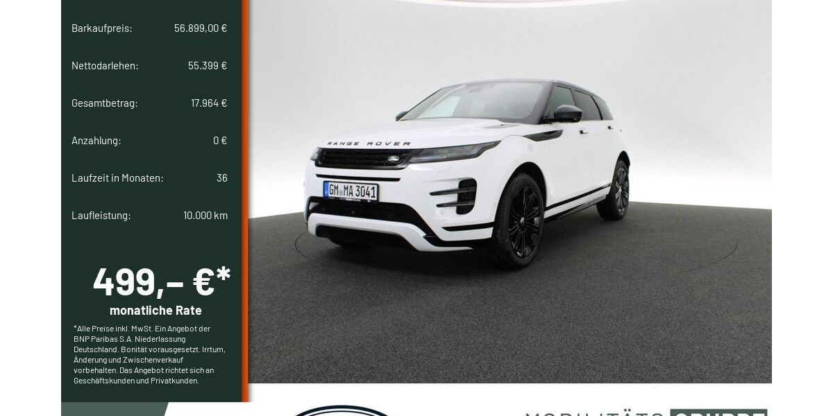 Land Rover Range Rover Evoque 6.500 km 56.490 &euro; Engelskirchen 51766