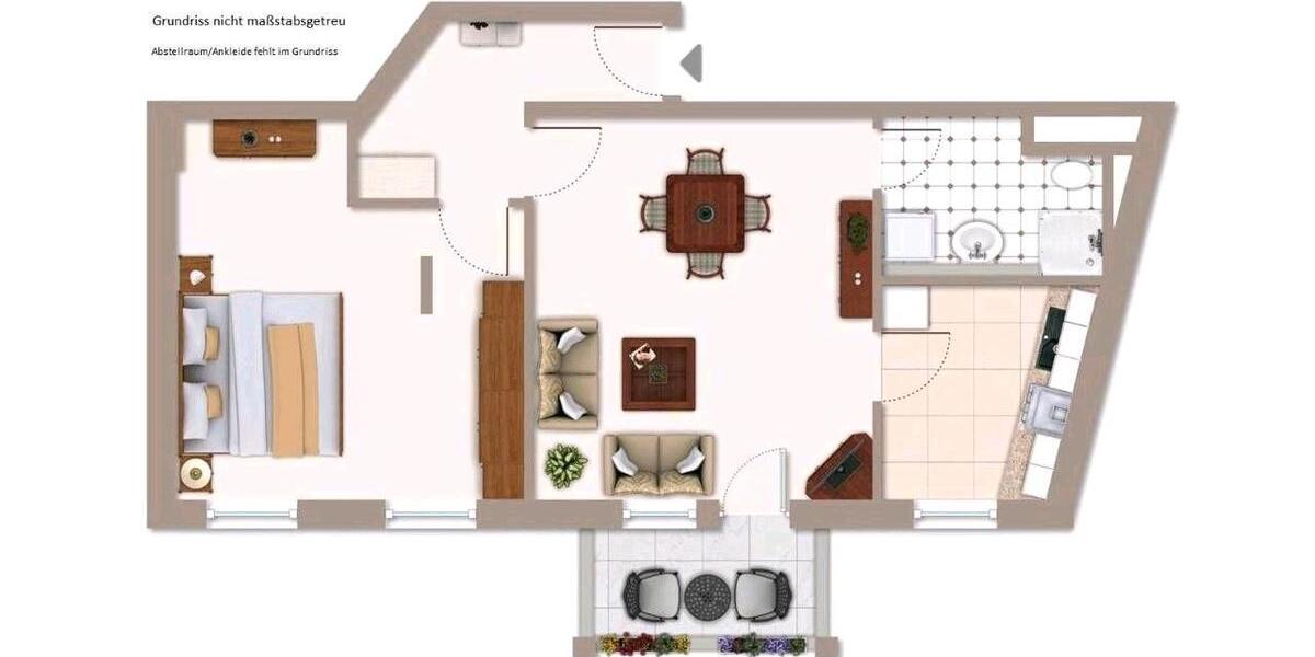 Etagenwohnung Iserlohn Gerlingsen - 2 Zimmer, 60 m&sup2;, 120.000&euro; | Angebot:26579271