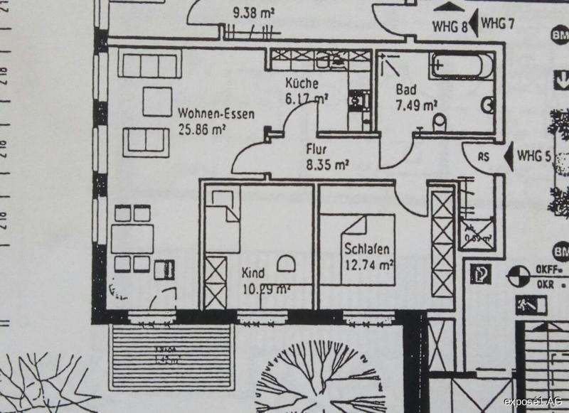 Etagenwohnung Gevelsberg - 3 Zimmer, 73 m&sup2;, 470&euro; | Angebot:27102592