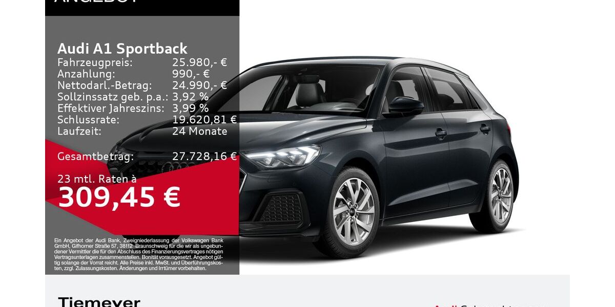Audi A1 13.253 km 25.980 &euro; Plettenberg 58840