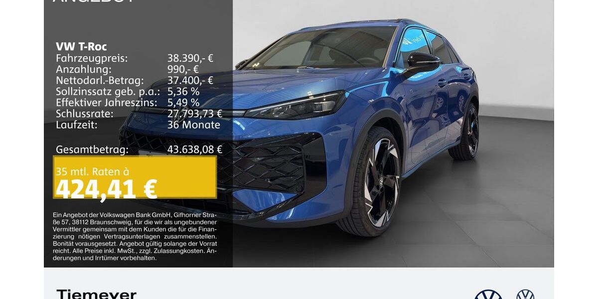 VW T-Roc 5.999 km 35.980 &euro; Plettenberg 58840