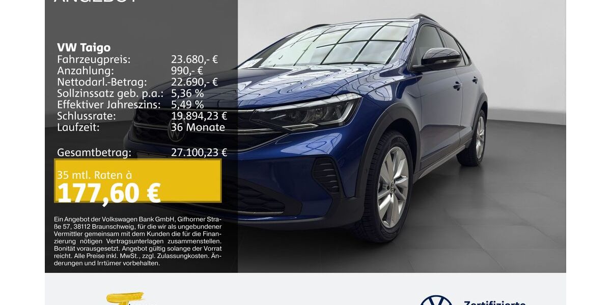 VW Taigo 6.500 km 21.980 &euro; Lüdenscheid 58507