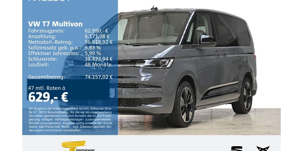 VW T7 Multivan 2.990 km 62.990 &euro; Lüdenscheid 58513