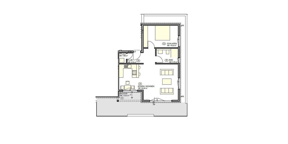 Etagenwohnung Lindlar - 2 Zimmer, 76 m&sup2;, 836&euro; | Angebot:25990270