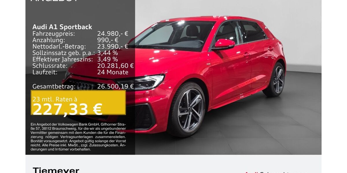 Audi A1 7.550 km 24.980 &euro; Plettenberg 58840