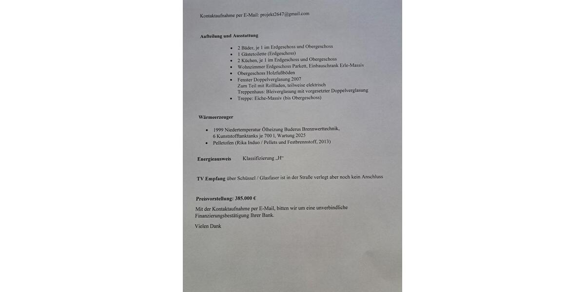 Villa Altena - 9 Zimmer, 200 m&sup2;, 385.000&euro; | Angebot:26194865