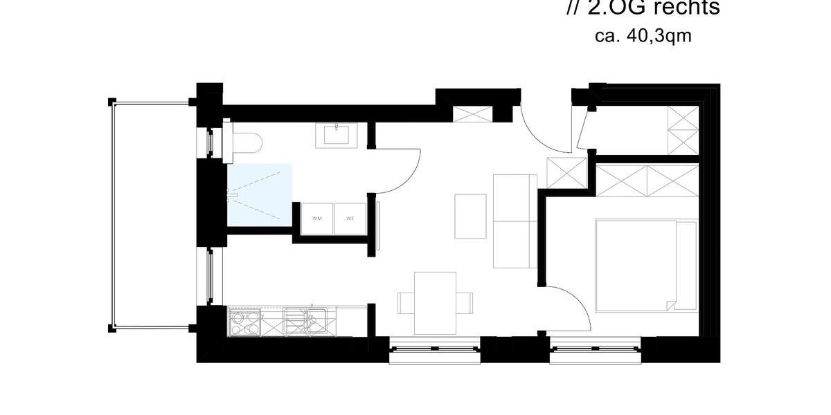 Etagenwohnung Olpe - 1 Zimmer, 40 m&sup2;, 584&euro; | Angebot:24877987
