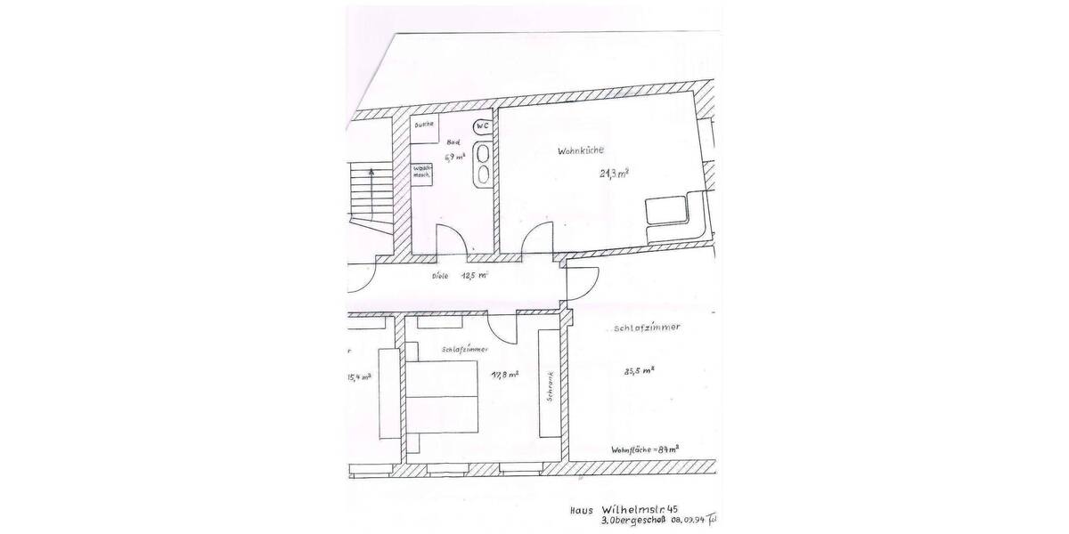 Etagenwohnung Lüdenscheid Staberg - 2 Zimmer, 84 m&sup2;, 670&euro; | Angebot:26797969