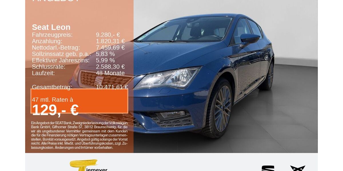 Seat Leon 132.184 km 9.280 &euro; Lüdenscheid 58513