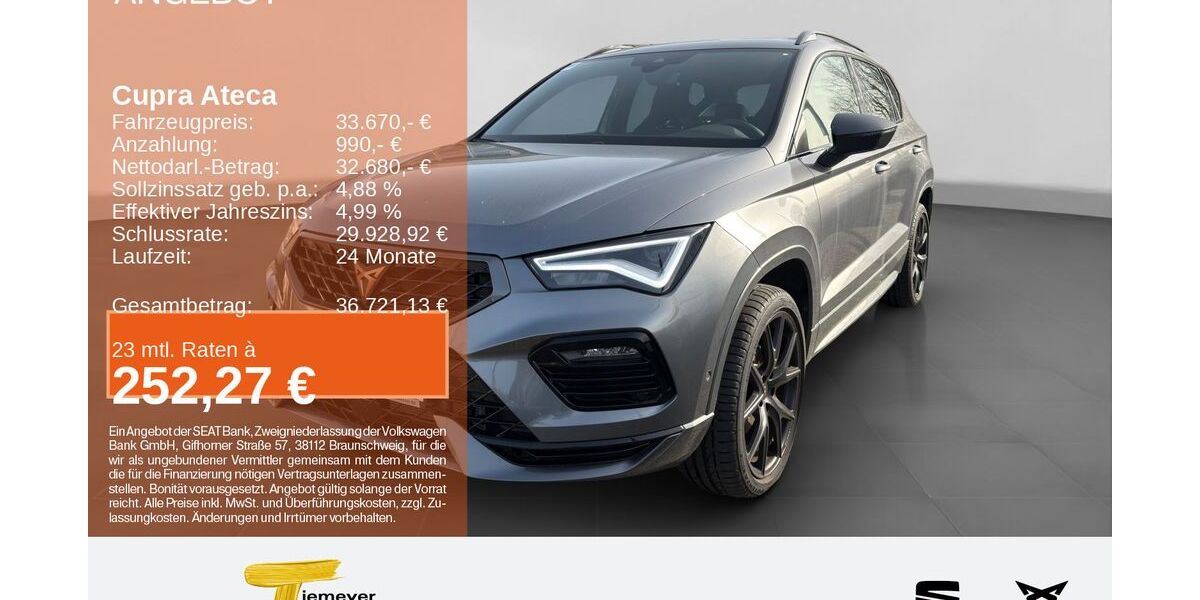 Cupra Ateca 1.500 km 33.670 &euro; Lüdenscheid 58513