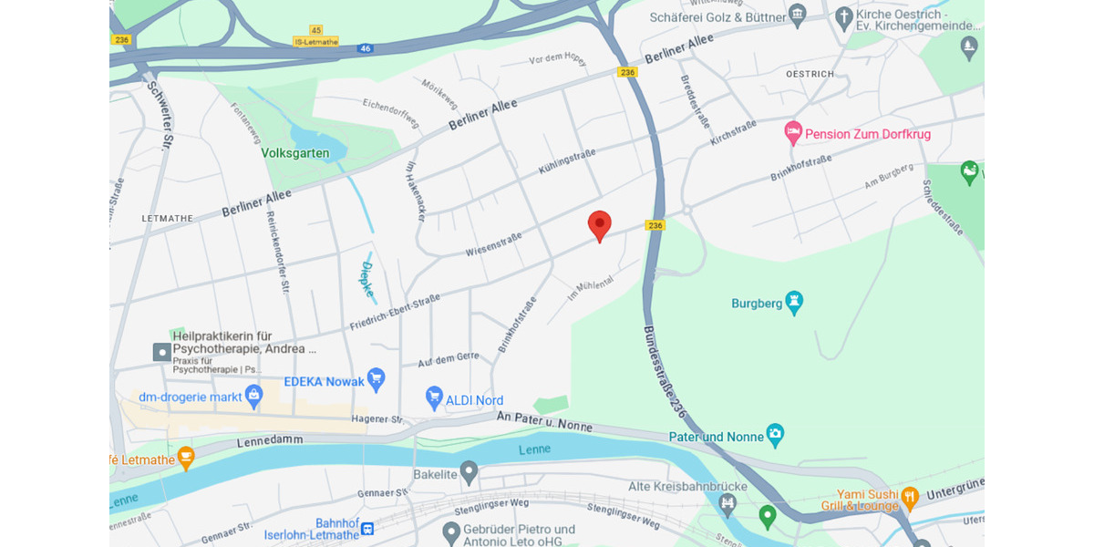 Dachgeschoßwohnung Iserlohn Letmathe - 2 Zimmer, 50 m&sup2;, 360&euro; | Angebot:24359778