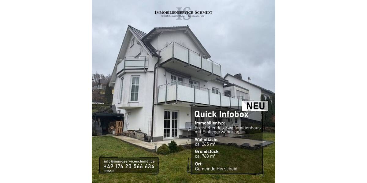Einfamilienhaus Herscheid - 1 Zimmer, 270 m&sup2;, 669.900&euro; | Angebot:26683559