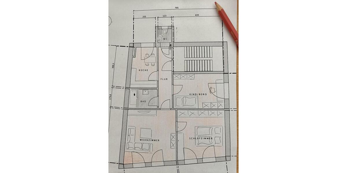 Etagenwohnung Lüdenscheid Staberg - 3 Zimmer, 80 m&sup2;, 580&euro; | Angebot:26385403