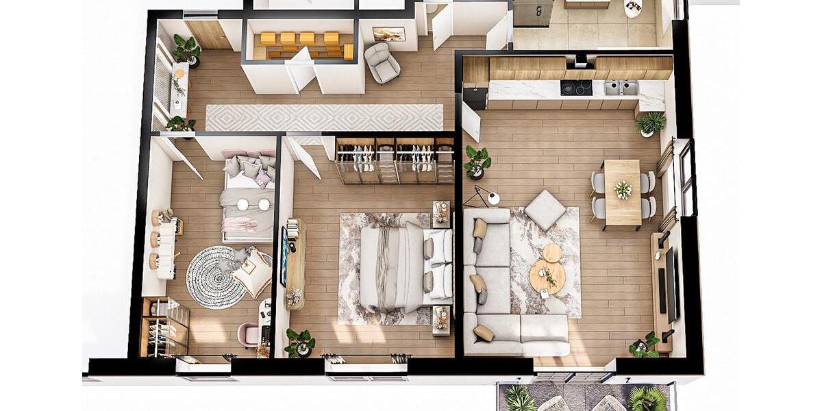 Etagenwohnung Hagen Hagen-Mitte - 2 Zimmer, 76 m&sup2;, 265.900&euro; | Angebot:26614307