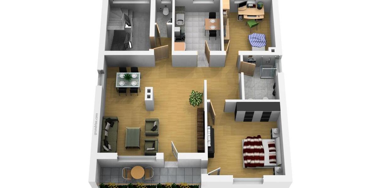 Etagenwohnung Hagen Hohenlimburg - 3 Zimmer, 77 m&sup2;, 597&euro; | Angebot:26465588