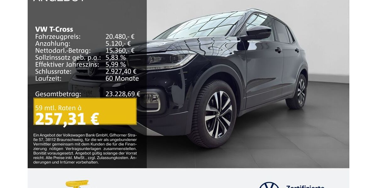VW T-Cross 37.417 km 19.280 &euro; Lüdenscheid 58507