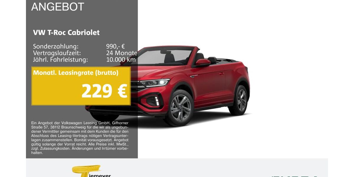 VW T-Roc 18.418 km 29.280 &euro; Werdohl 58791
