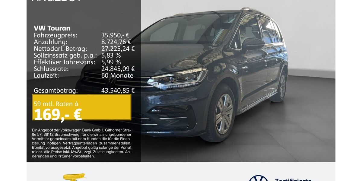 VW Touran 9.087 km 38.490 &euro; Plettenberg 58840