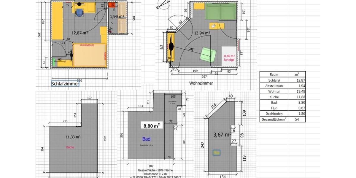 Etagenwohnung Olpe - 2 Zimmer, 54 m&sup2;, 685&euro; | Angebot:25349039