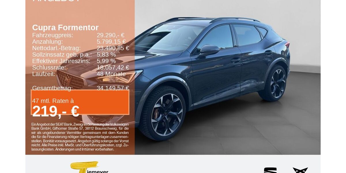Cupra Formentor 59.383 km 28.710 &euro; Plettenberg 58840