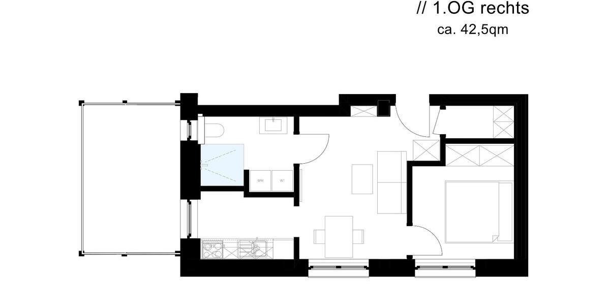 Etagenwohnung Olpe - 2 Zimmer, 37 m&sup2;, 616&euro; | Angebot:26148536
