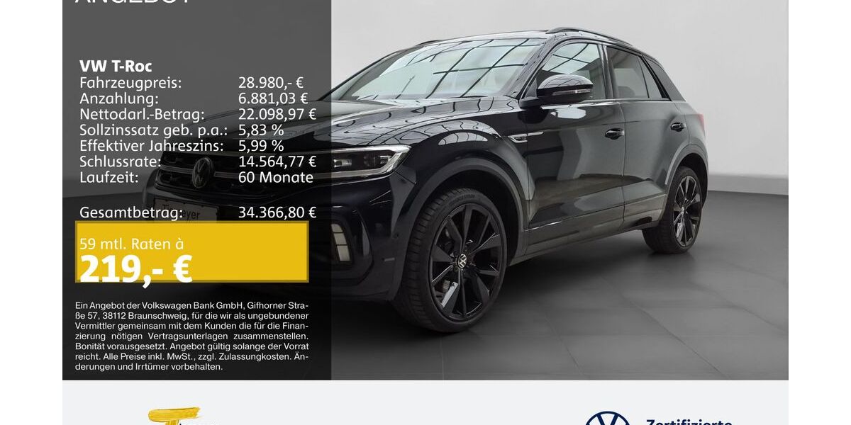 VW T-Roc 85.802 km 28.980 &euro; Lüdenscheid 58507