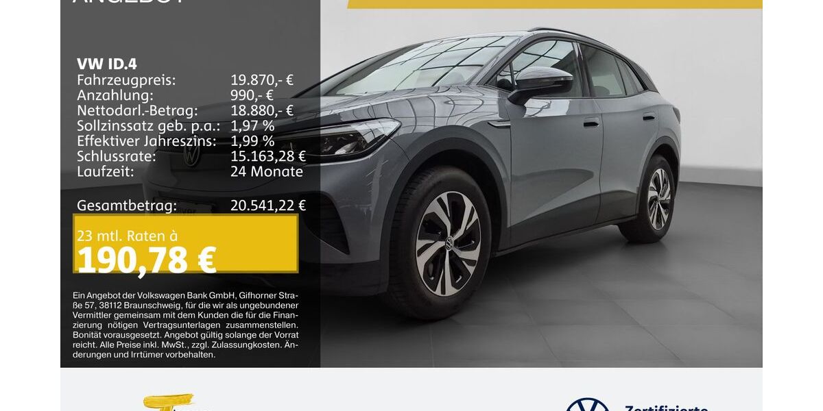 VW ID.4 39.326 km 19.430 &euro; Lüdenscheid 58507
