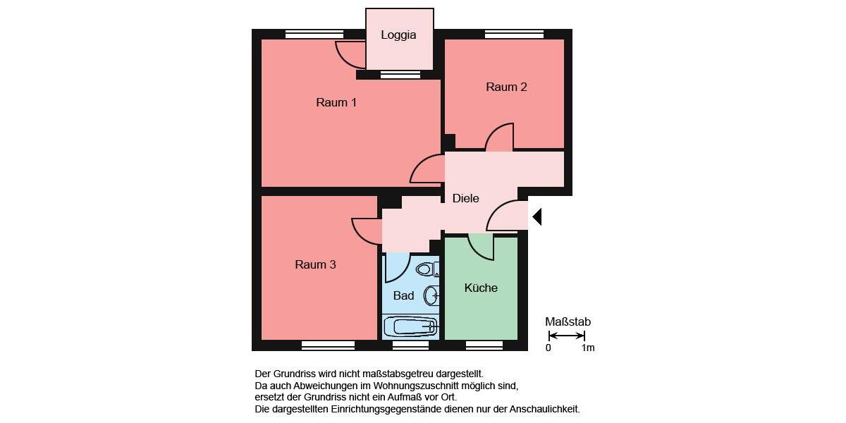 Etagenwohnung Hemer - 3 Zimmer, 71 m&sup2;, 445&euro; | Angebot:22642649