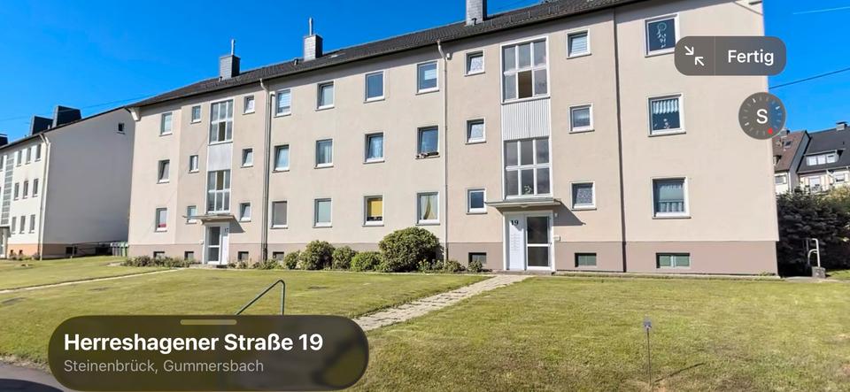 Etagenwohnung Gummersbach - 3 Zimmer, 61 m&sup2;, 700&euro; | Angebot:24838024