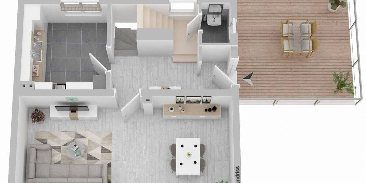 Doppelhaushälfte Iserlohn Kuhlo - 3 Zimmer, 100 m&sup2;, 240.000&euro; | Angebot:26684465