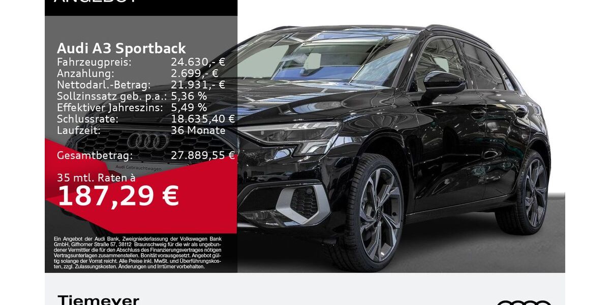 Audi A3 8.999 km 24.630 &euro; Plettenberg 58840