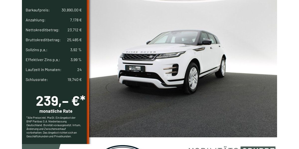 Land Rover Range Rover Evoque 19.516 km 30.890 &euro; Engelskirchen 51766