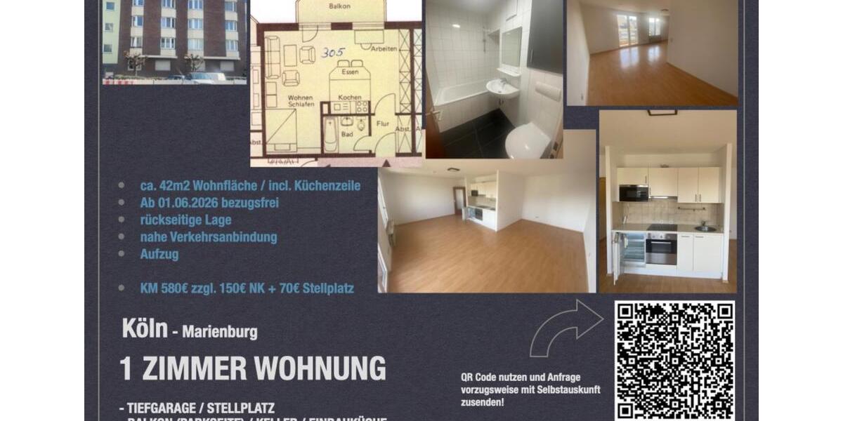 Etagenwohnung Plettenberg - 1 Zimmer, 42 m&sup2;, 580&euro; | Angebot:25907543