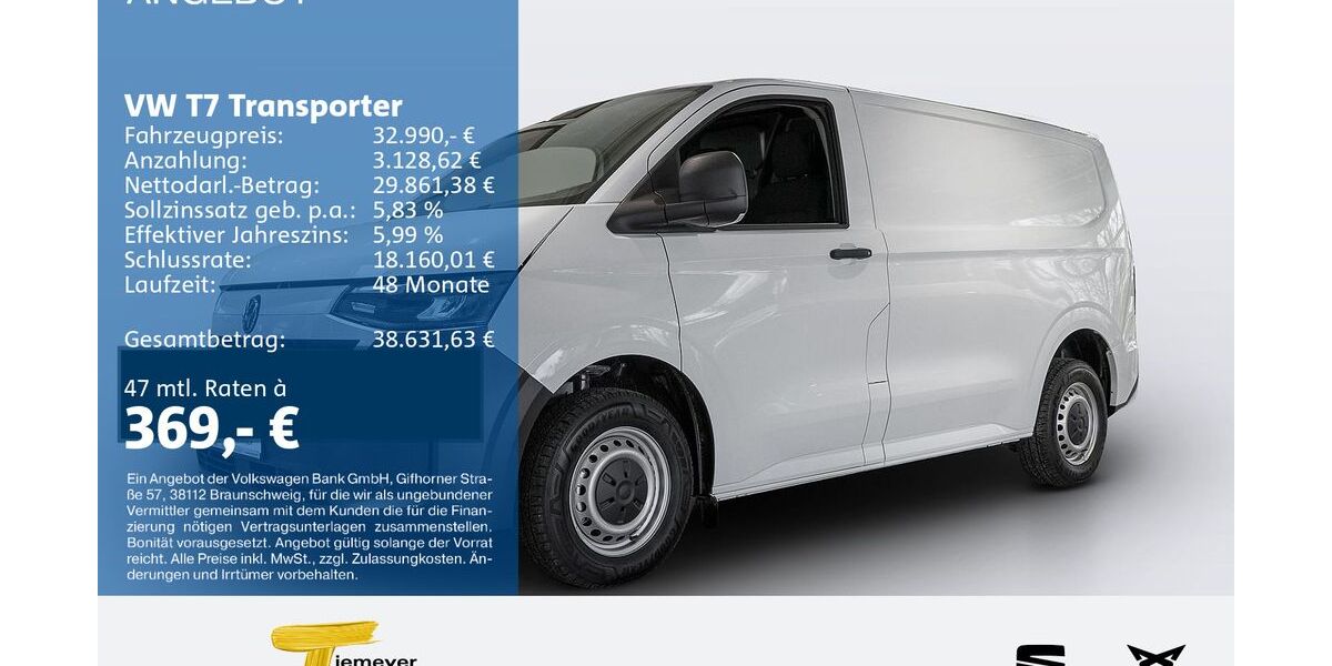 VW T7 Transporter 7.990 km 32.990 &euro; Lüdenscheid 58513