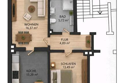 Wohnung Hagen - 2 Zimmer, 55 m&sup2;, 440&euro; | Angebot:27564413
