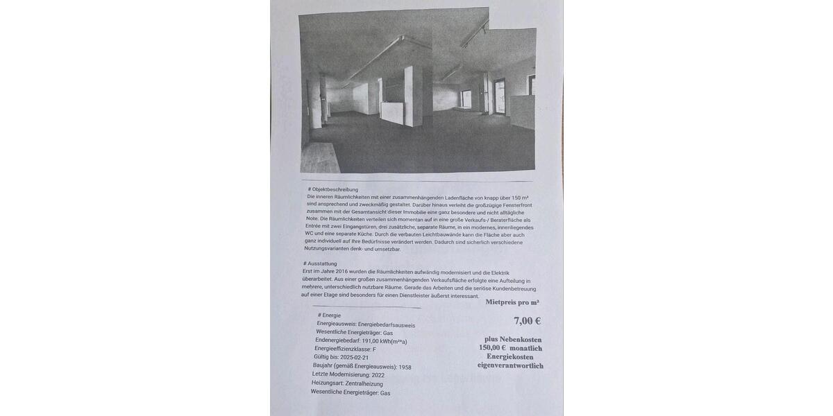 Gewerbeobjekt Attendorn - 1.050&euro; | Angebot:25226193