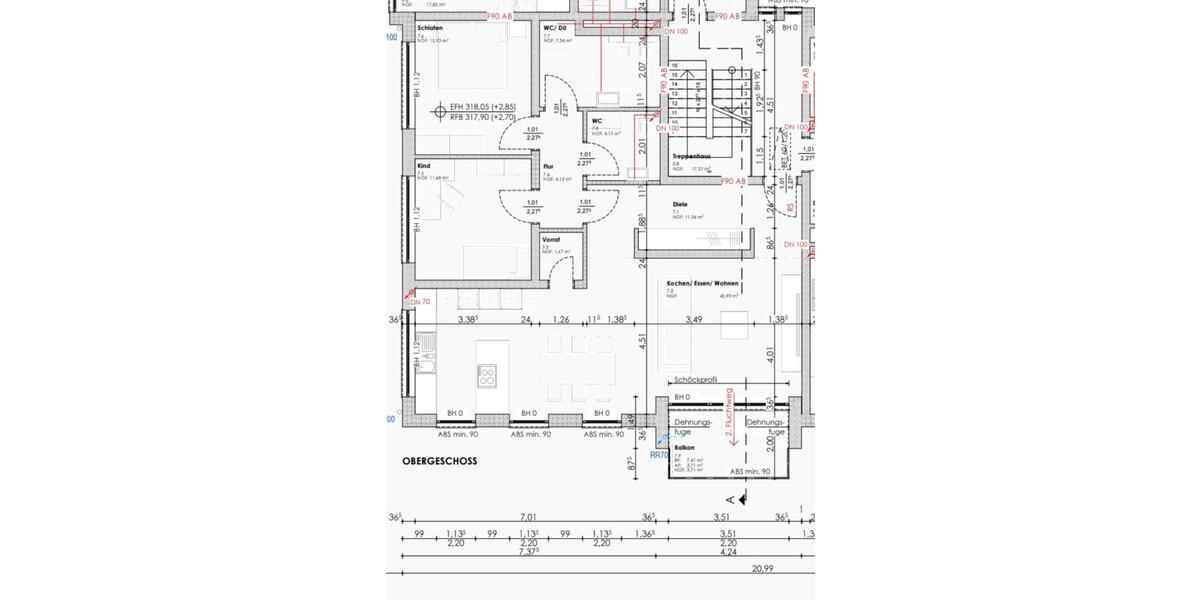 Etagenwohnung Gummersbach Hepel - 2 Zimmer, 100 m&sup2;, 320.000&euro; | Angebot:26935606