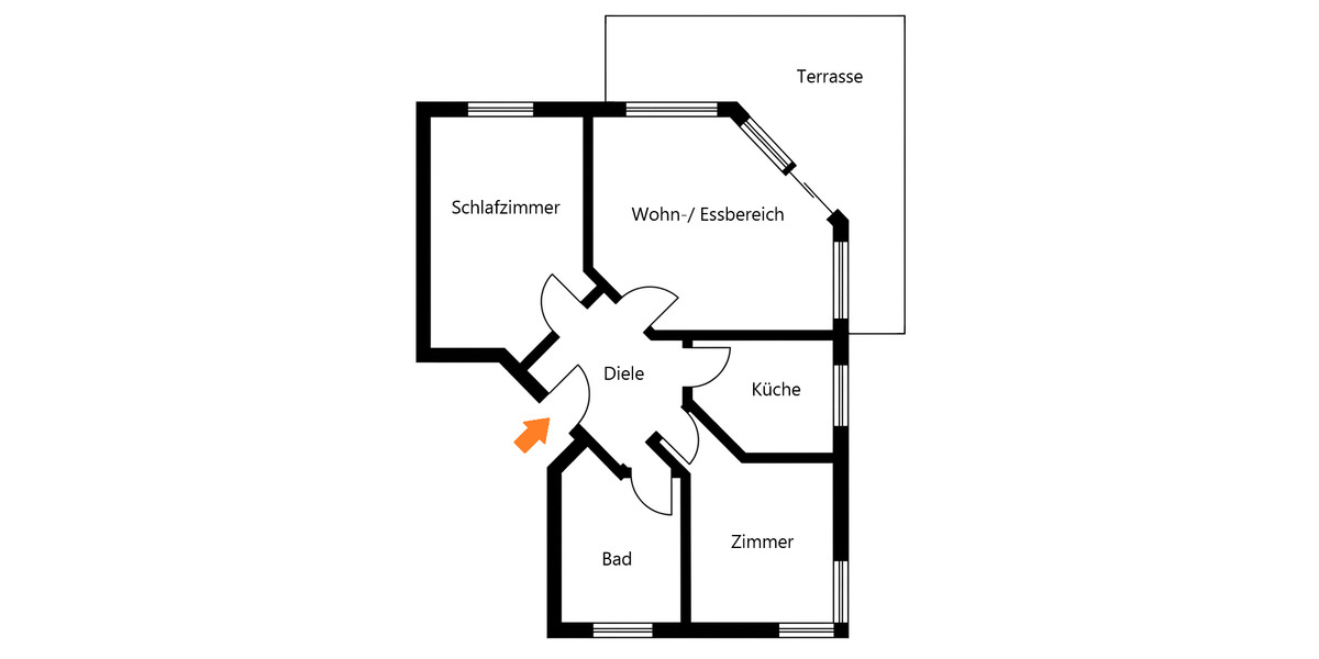 Terrassenwohnung Sundern (Sauerland) - 3 Zimmer, 80 m&sup2;, 650&euro; | Angebot:26338392