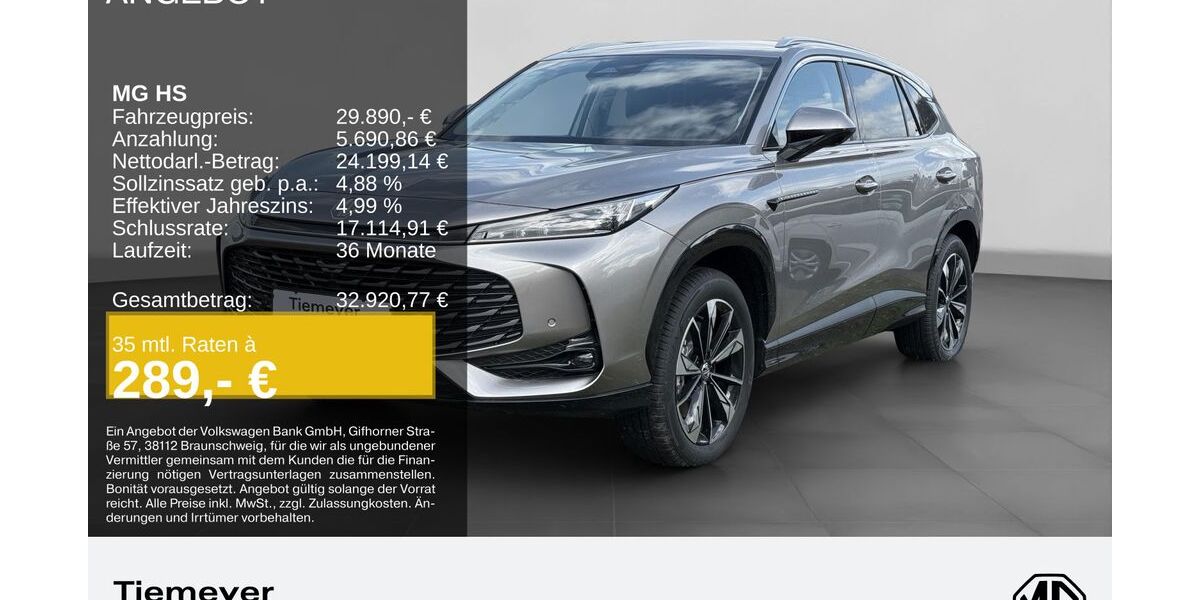 MG HS 9.900 km 29.890 &euro; Hemer 58675