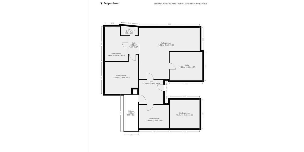 Erdgeschoßwohnung Plettenberg - 4 Zimmer, 157 m&sup2;, 850&euro; | Angebot:24996620