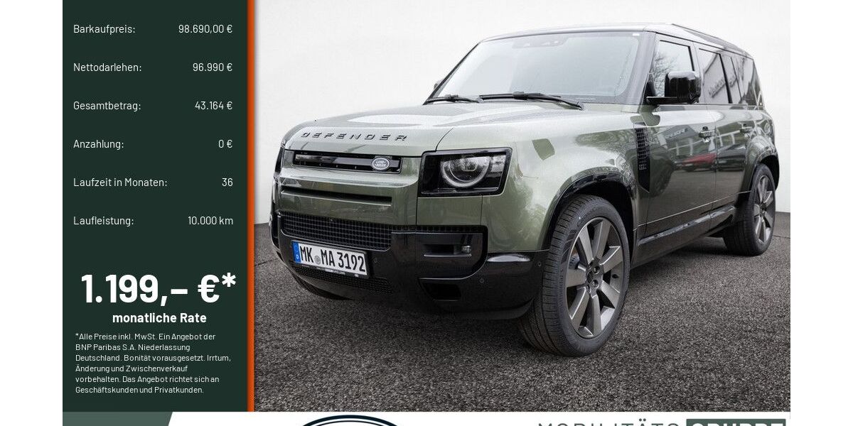 Land Rover Defender 3.574 km 98.690 &euro; Lüdenscheid 58507
